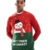 ONLY & SONS Christmas Jumper In Red For Men Pompeian Red