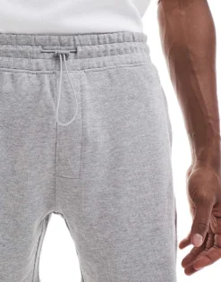 ONLY & SONS Sweat Shorts In Light Grey For Men Light Grey Melange -Modern Clothing Shop 206870254 3