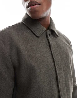 ONLY & SONS Utility Harrington Jacket In Light Brown For Men Bungee Cord -Modern Clothing Shop 206870729 3