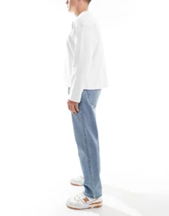 ONLY & SONS Straight Fit Jeans In Light Blue Wash For Men Light Blue Denim -Modern Clothing Shop 206908469 3