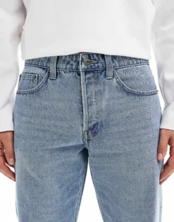 ONLY & SONS Straight Fit Jeans In Light Blue Wash For Men Light Blue Denim -Modern Clothing Shop 206908469 5