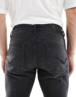 ONLY & SONS Slim Jeans In Washed Black For Men -Modern Clothing Shop 206908497 4