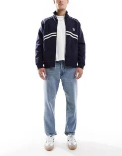 ONLY & SONS Loose Tapered Jeans In Light Blue Wash For Men Light Blue Denim