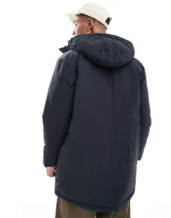 ONLY & SONS Water Repellent Hooded Parka In Navy For Men Dark Navy -Modern Clothing Shop 206909386 4