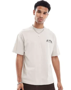 ONLY & SONS T-shirt With Athlectics Print In Beige For Men Silver Cloud -Modern Clothing Shop 206910858 3