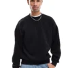 ONLY & SONS Vintage Fit Cord Jumper In Black For Men