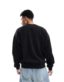 ONLY & SONS Vintage Fit Cord Jumper In Black For Men -Modern Clothing Shop 206910930 4