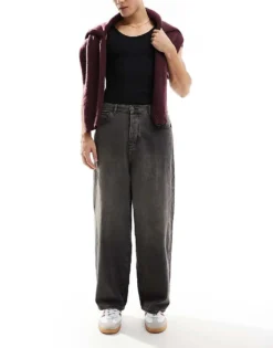 ONLY & SONS Carl Balloon Fit Jeans In Washed Grey For Men Washed Black -Modern Clothing Shop 206910980 1 washedblack 1