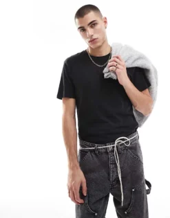 ONLY & SONS Regular Fit T-shirt In Black For Men