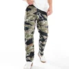 ONLY & SONS Relaxed Fit Worker Trouser With Tiger Camo Print In Black For Men Jet Black