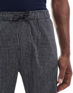 ONLY & SONS Pyjama Set Giftbox With T-shirt & Trouser In Navy Check For Men -Modern Clothing Shop 207428991 3