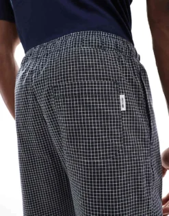 ONLY & SONS Pyjama Set Giftbox With T-shirt & Trouser In Navy Check For Men -Modern Clothing Shop 207428991 4