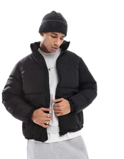 ONLY & SONS Boxy Oversized Puffer In Black For Men -Modern Clothing Shop 207543921 1 black 1
