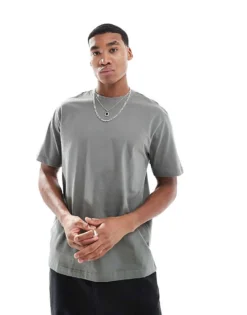 ONLY & SONS Relaxed Fit T-shirt In Dark Sage For Men Castor Gray