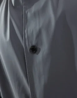 ONLY & SONS Rain Resistant Coat In Charcoal For Men Grey Pinstripe -Modern Clothing Shop 207654812 4