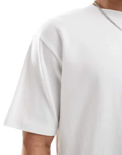 ONLY & SONS Relaxed Fit Soft Touch T-shirt In White For Men -Modern Clothing Shop 207654858 3