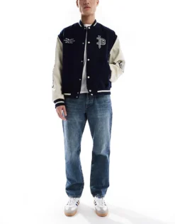 ONLY & SONS Edge Straight Jean In Vintage Blue Wash For Men Medium Blue Denim