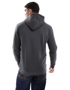 ONLY & SONS Hoodie In Charcoal For Men Grey Pinstripe -Modern Clothing Shop 207654931 3