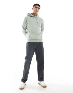 ONLY & SONS Hoodie In Washed Sage For Men Iceberg Green -Modern Clothing Shop 207654936 3