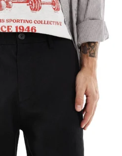 ONLY & SONS Baggy Chino In Black For Men -Modern Clothing Shop 207654937 4