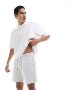 ONLY & SONS Sweat Short In Light Grey Melange For Men