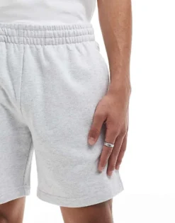 ONLY & SONS Sweat Short In Light Grey Melange For Men -Modern Clothing Shop 207655033 3