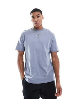 ONLY & SONS Relaxed Fit T-shirt In Washed Blue For Men Flint Stone -Modern Clothing Shop 207655108 1 flintstone 1