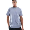 ONLY & SONS Relaxed Fit T-shirt In Washed Blue For Men Flint Stone