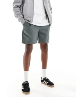 ONLY & SONS Pull On Twill Short In Dark Teal For Men Balsam Green