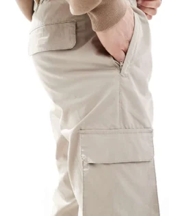 ONLY & SONS Tapered Tech Cargo In Stone For Men String -Modern Clothing Shop 207655224 5