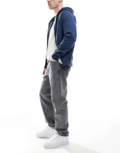 ONLY & SONS Tye Loose Tapered Jeans In Grey For Men Medium Grey Denim -Modern Clothing Shop 207655330 3