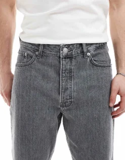 ONLY & SONS Tye Loose Tapered Jeans In Grey For Men Medium Grey Denim -Modern Clothing Shop 207655330 4