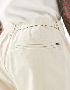 ONLY & SONS Baggy Chino In Ecru For Men Silver Lining -Modern Clothing Shop 207655379 4