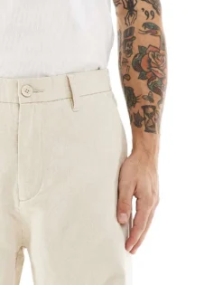 ONLY & SONS Baggy Chino In Ecru For Men Silver Lining -Modern Clothing Shop 207655379 5