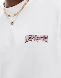 ONLY & SONS Oversized T-shirt With Nevada Back Print In White For Men -Modern Clothing Shop 207918080 3