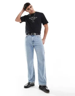 ONLY & SONS Oversized T-shirt With Rodeo Back Print In Black For Men -Modern Clothing Shop 207918102 3