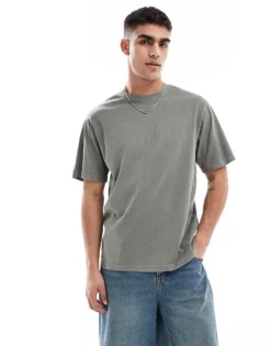 ONLY & SONS Distressed T-shirt In Khaki For Men Castor Grey -Modern Clothing Shop 207918214 1 castorgrey 1