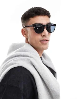 ONLY & SONS Framed Sunglasses In Black For Men -Modern Clothing Shop 207918331 1 black 1