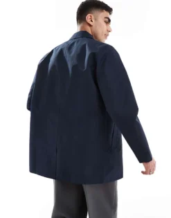 ONLY & SONS Lightweight Coat In Navy For Men Navy Blazer -Modern Clothing Shop 207921965 3