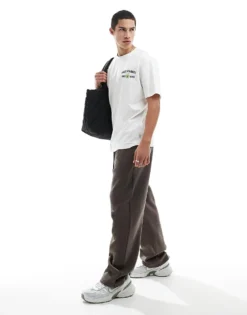 ONLY & SONS Relaxed Fit T-shirt With Daily Market Textured Back Print In White For Men Cloud Dancer -Modern Clothing Shop 207922269 3