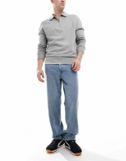 ONLY & SONS Baggy Fit Jeans In Light Blue Wash For Men -Modern Clothing Shop 208038738 1 lightbluewash 1